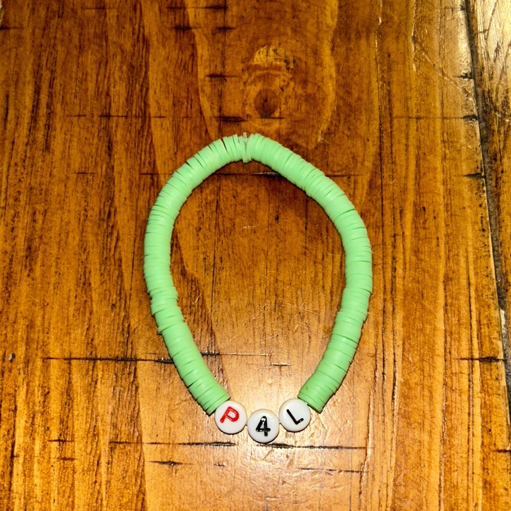 P4L ( Pogues for life) handmade clay bead bracelet